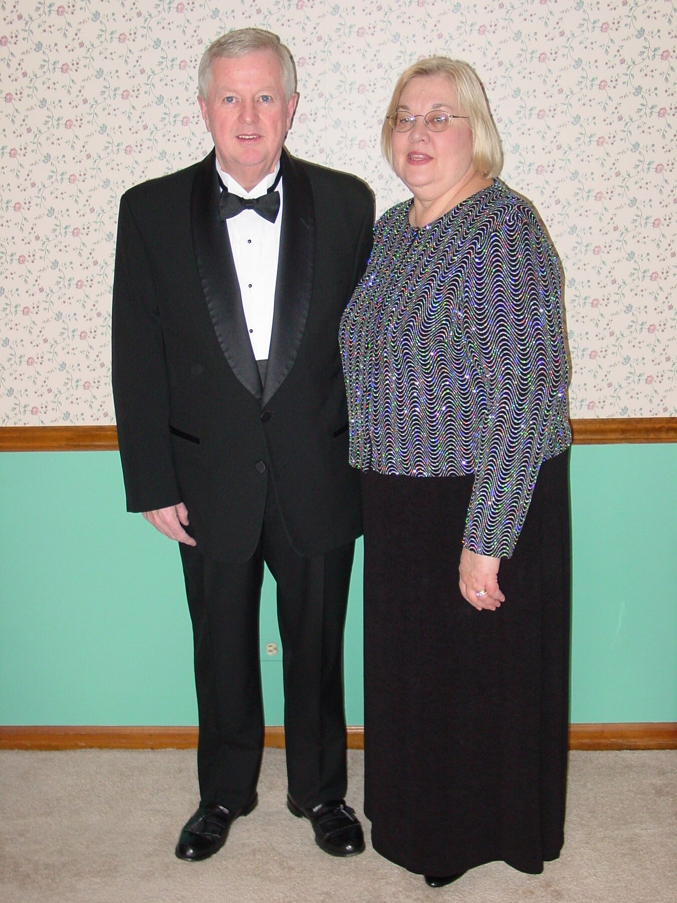 Tom and Ann Snyder dressed for a formal event
